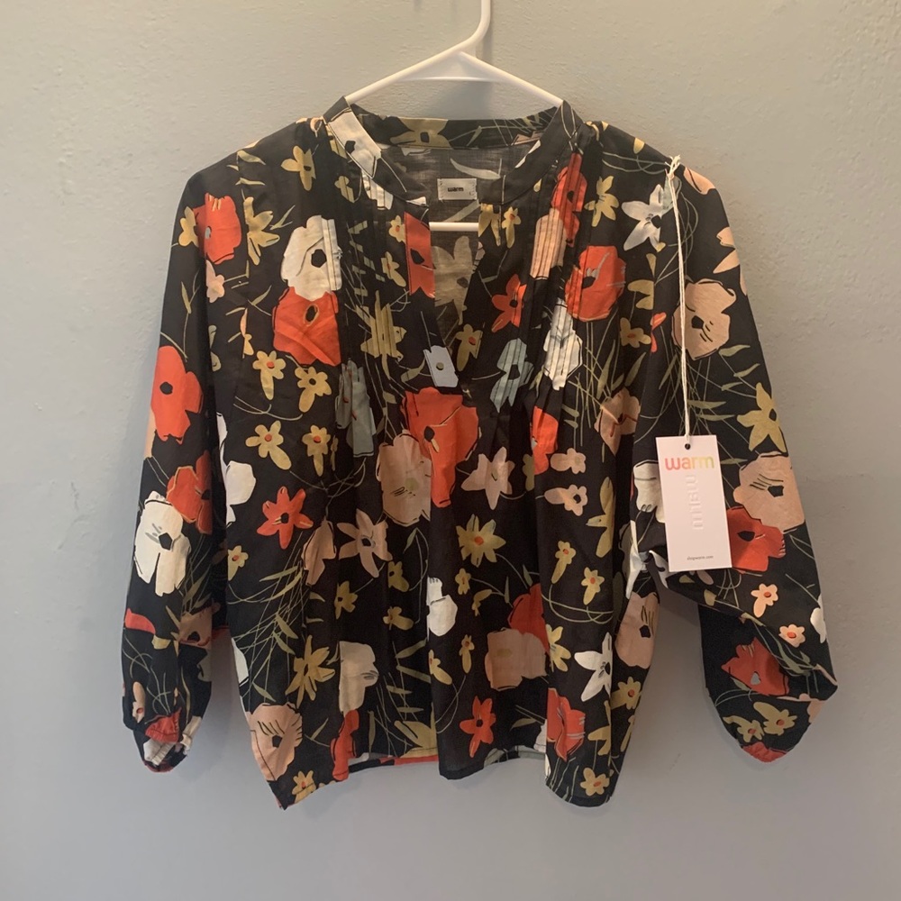 Floral Blouse from Warm NY - 100% Cotton